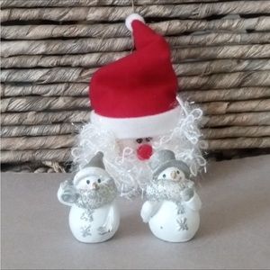 Vintage 2 Ornaments & Christmas Brooch.